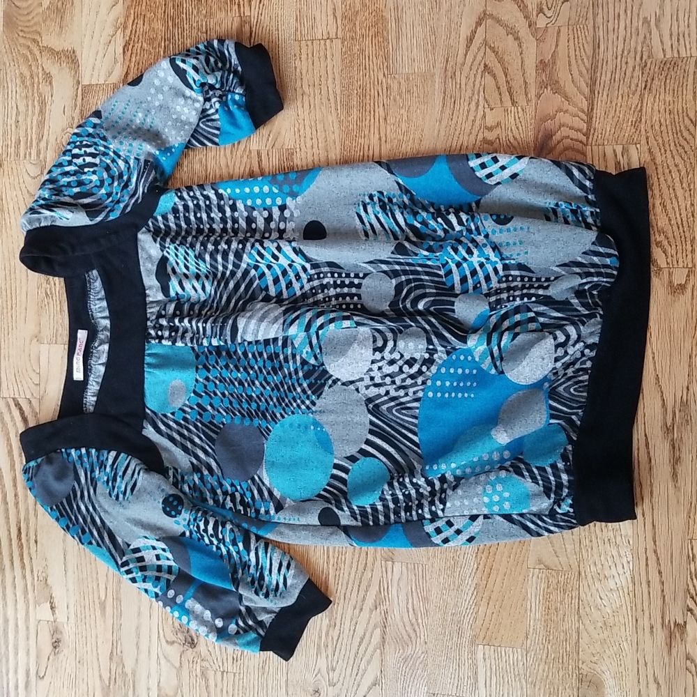 (S) MingFang Long Top Perfect with Leggings Art Deco Medoum Knit Sweater Style